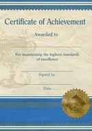 Clipart of Certificate Achievement Template