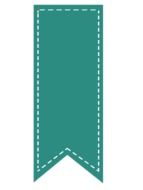 blue ribbon bookmark