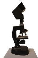 microscope on a white background