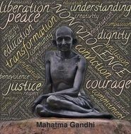 Gandhi as a symbol against violence