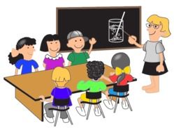 People in classroom clipart