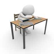 figure shows the fatigue from studying