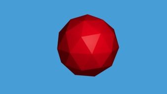 red sphere as a model