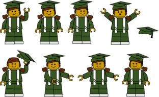Lego graduation girl