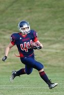 american football player in action