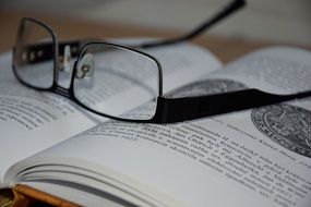 Glasses and Book