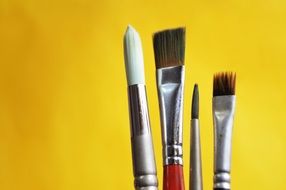 set of brushes for creativity