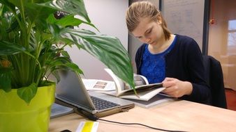 Studying Girl
