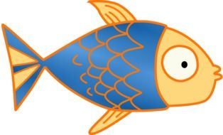 cartooned fish