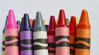 pile of colored Drawing Wax