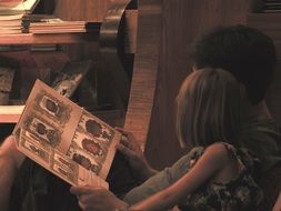 reading a book to a child