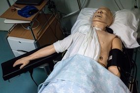 paramedics doll in the hospital medical