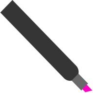 pink neon marker