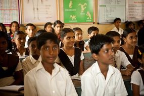 children in school class