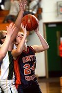 throw ball in basketball
