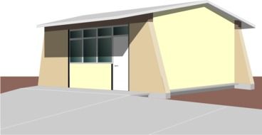 school graphic drawing