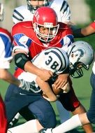 capture in american football close up