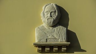 Euripides, ancient Tragedian sculpture portrait