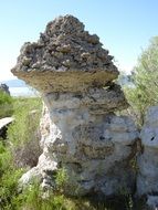 stone formation near the lake