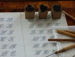 Writing with the ink