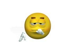 Sad face as a drawing