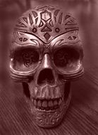 Metal Skull Decoration