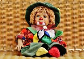 colorful toy clown