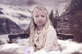 Girl in the cloud