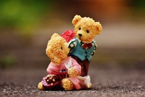 Lovers, couple of teddy Bears, toys