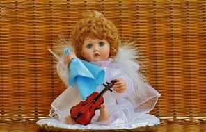 collector's guardian angel doll