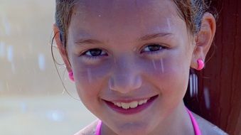 Portrait of smiling little girl