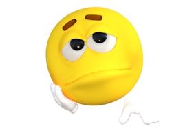 Sad Yellow Face drawing