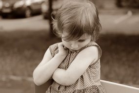 portrait of strikingly beautiful Baby Girl