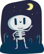 Skeleton Cute drawing