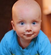 Portrait of cute small child
