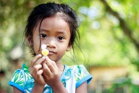 little cute asian girl