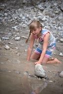 girl experiencing nature