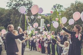 salute of bride and groom