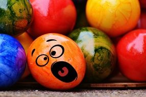 Easter eggs as living characters