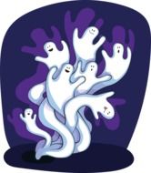 Ghost Spooky Halloween drawing