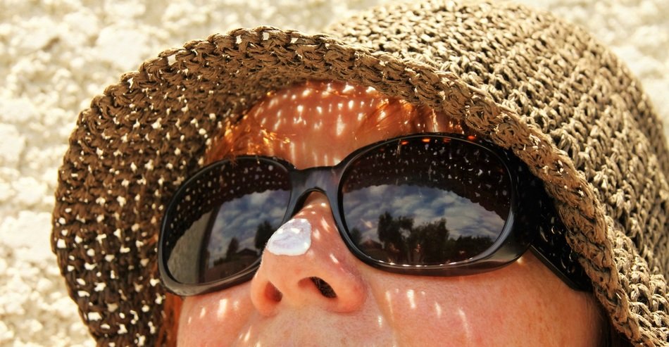Portrait of woman on a beach