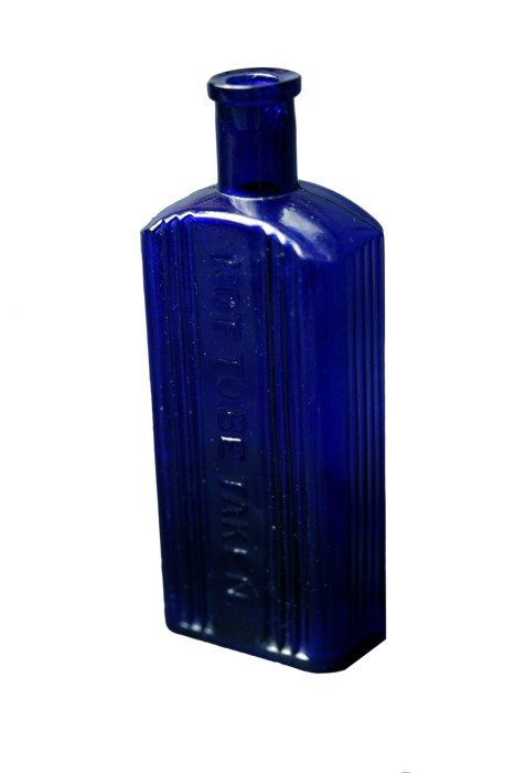 Old blue Bottle