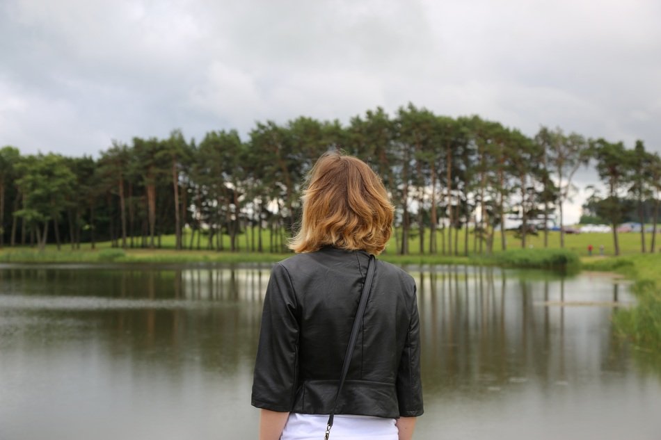 girl by the river Landscape