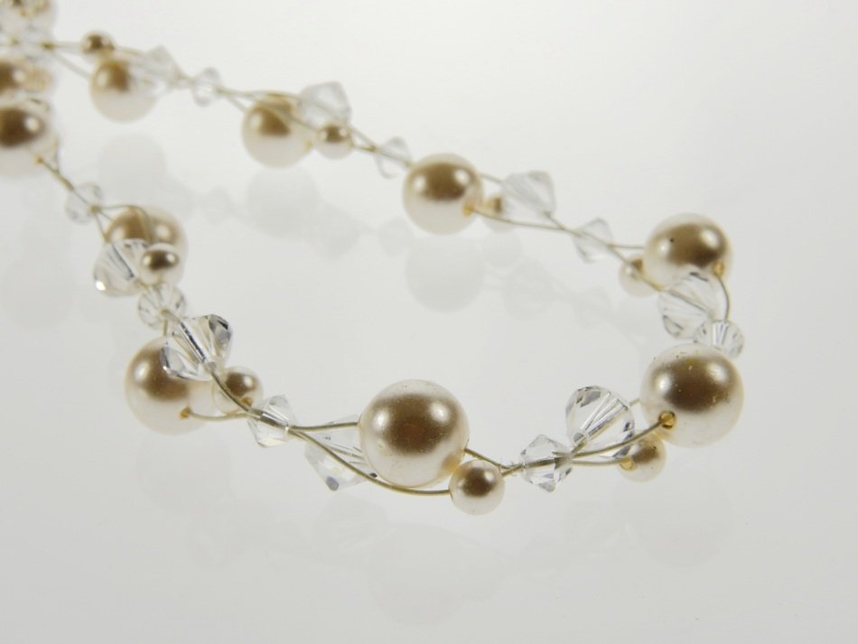 isolated pearl necklace