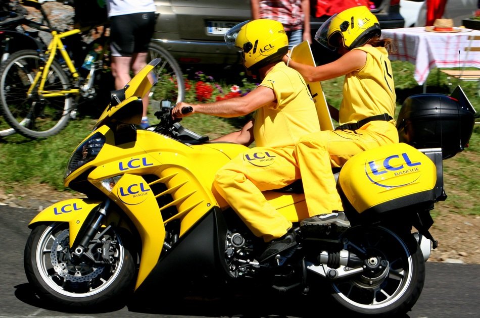 Yellow Motorcycle lcl