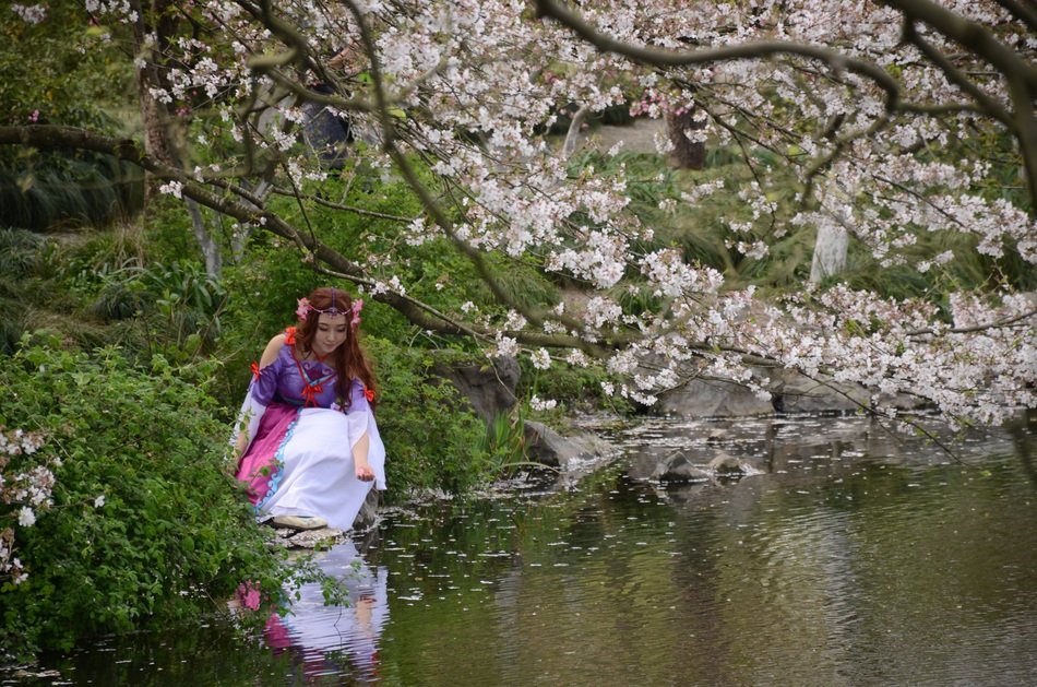 beautiful fairy by the water