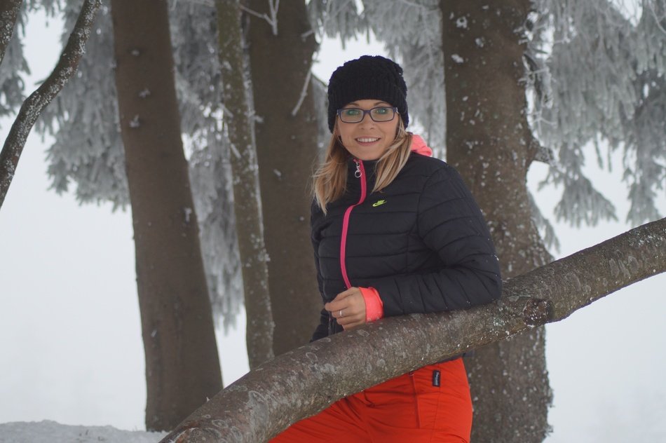 Happiness Woman in the forest