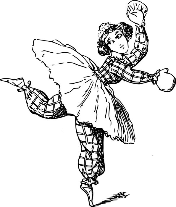 images of a clown in a skirt