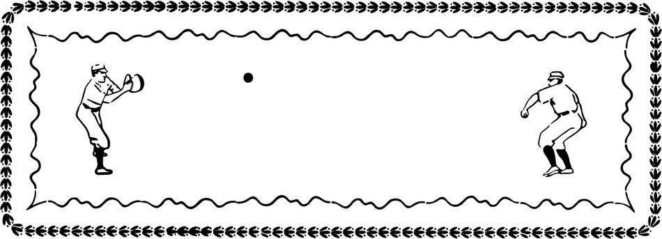 sketch of a sports game in a frame