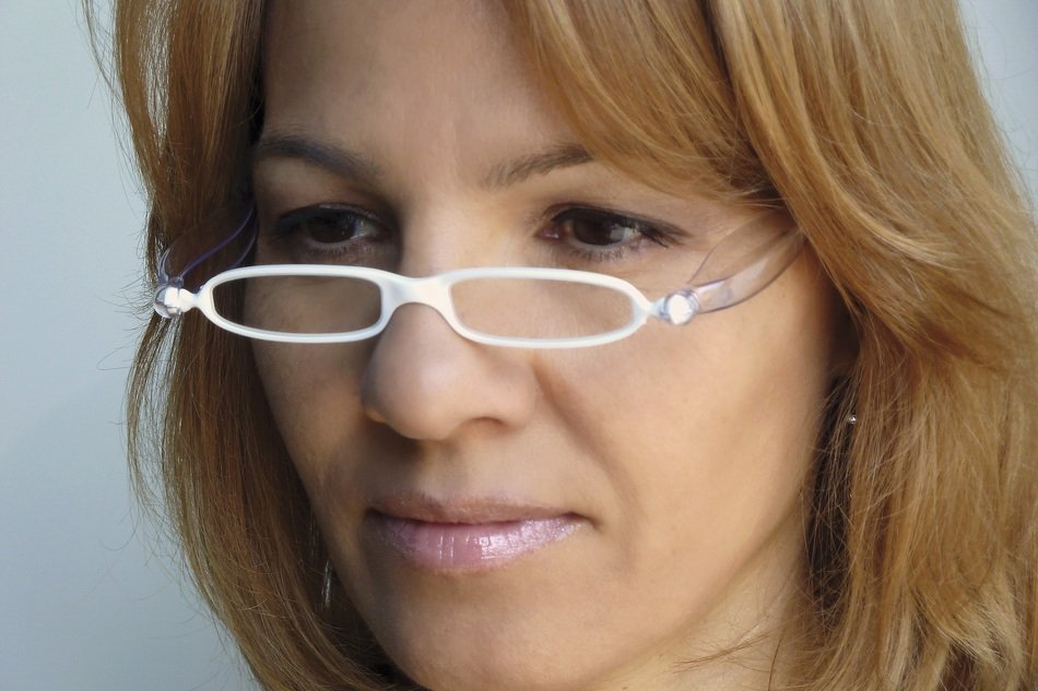 woman in Reading Glasses